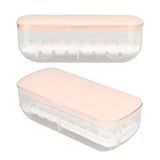 Silicone Ice Cube Mold BPA Free Square Ice Tray Storage Box with Lid for Household Pink - Extra Image