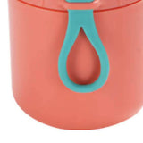 Thermal Soup Cup Stainless Steel Microwave Heating with Sealing Cap Breakfast Hot Food Container for Office Worker Orange - Front View