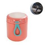 Thermal Soup Cup Stainless Steel Microwave Heating with Sealing Cap Breakfast Hot Food Container for Office Worker Orange - 45-Degree Angle