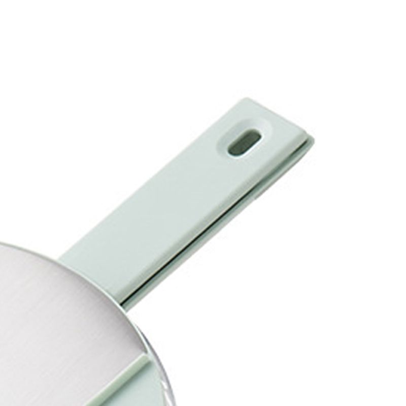 Multifunctional Vegetable Cutter Stainless Steel Household Manual Vegetable Chopper for Kitchen Round Mint Green, (Send 6 Blades, Hand Protector, Storage Box)