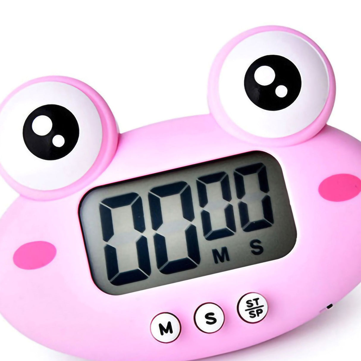 Animal Timer Student Magnetic Digital Digital 100 Minutes Timing Countdown Timer With Battery for Kitchen Princess Pink Frog