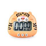 Animal Timer Student Magnetic Digital Digital 100 Minutes Timing Countdown Timer With Battery for Kitchen Orange Tiger