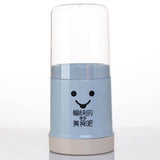 Cute Chopstick Holder Storage with Dustproof Lid Eco Friendly Plastic Utensil Holder With Removable Base for Kitchen Blue