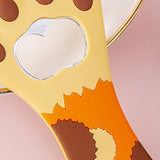 Cat Paw Bottle Opener Multifunctional Cute Cartoon Vibrant Colors Magnet Silicone Bottle Opener with Fridge Magnet for Home Yellow Dot - 45-Degree Angle