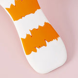 Cat Paw Bottle Opener Multifunctional Cute Cartoon Vibrant Colors Magnet Silicone Bottle Opener with Fridge Magnet for Home Horizontal Stripes White