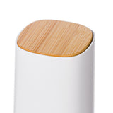 Toothpick Holder Automatic Push Multi Purpose Division Design Toothpick Container for Cotton Swab Dental Floss Green - Front View