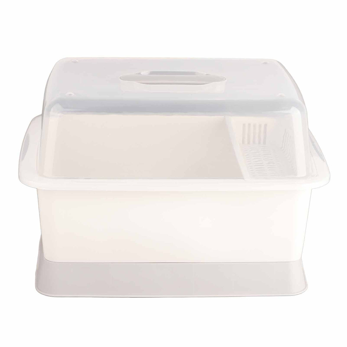 Dish Drainer Minimalist Dustproof Space Saving Dish Drying Bowl with Lid for Home Kitchen M