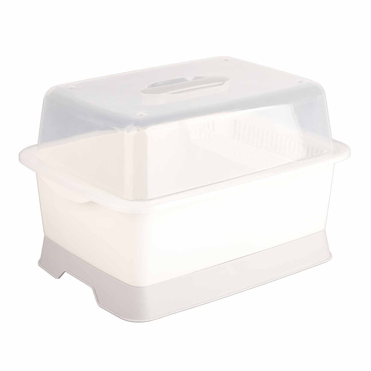 Dish Drainer Minimalist Dustproof Space Saving Dish Drying Bowl with Lid for Home Kitchen M