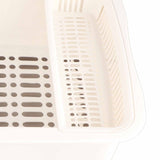 Dish Drainer Minimalist Dustproof Space Saving Dish Drying Bowl with Lid for Home Kitchen M
