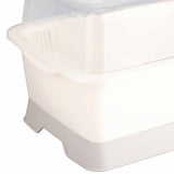Dish Drainer Minimalist Dustproof Space Saving Dish Drying Bowl with Lid for Home Kitchen M