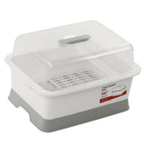Dish Drainer Minimalist Dustproof Space Saving Dish Drying Bowl with Lid for Home Kitchen L - Top-Down View