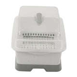 Dish Drainer Minimalist Dustproof Space Saving Dish Drying Bowl with Lid for Home Kitchen L - 45-Degree Angle