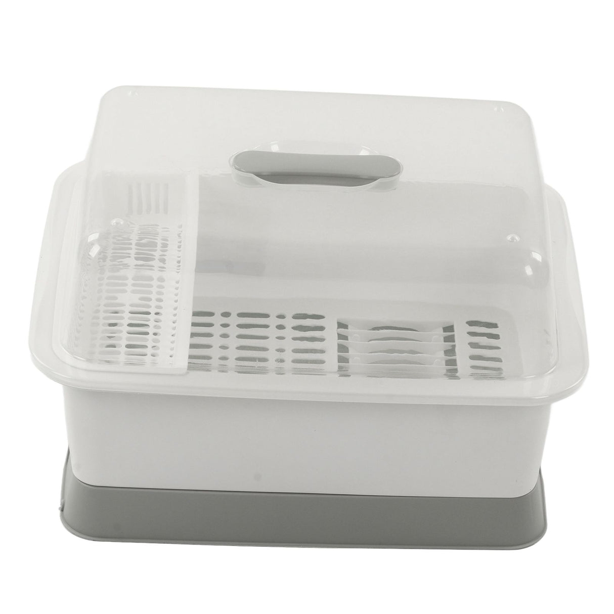 Dish Drainer Minimalist Dustproof Space Saving Dish Drying Bowl with Lid for Home Kitchen L