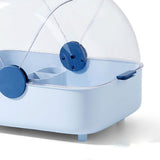Tableware Storage Box Multifunctional Chopsticks Dishes Drying Box with Cover Kitchen Utensil Blue