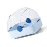Tableware Storage Box Multifunctional Chopsticks Dishes Drying Box with Cover Kitchen Utensil Blue