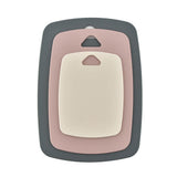 3pcs Cutting Board Set Safe PP Easy Grip Handles Multifunction Kitchen Chopping Board for Home Type 1 Square