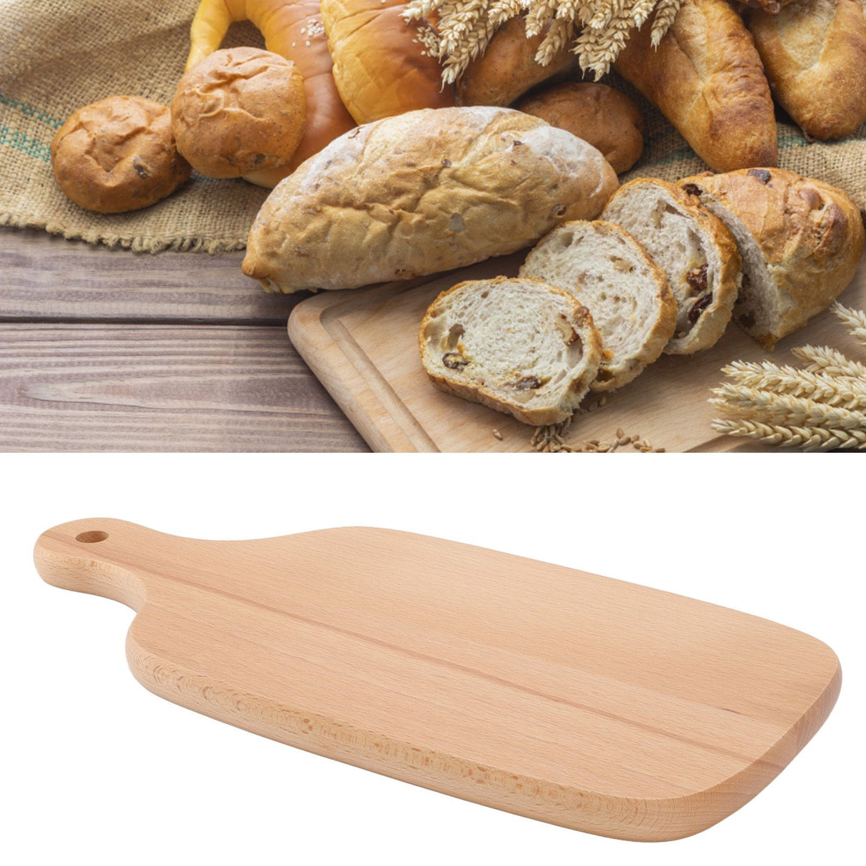 Wooden Cutting Board Simple Style Bread Snack Fruit Serving Tableware Wood Chopping Board