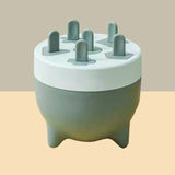 Popsicles Mold 6 Cavities Detachable Design Safe Healthy Material Durable PP Mini Popsicle Mold Green