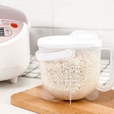 Rice Washing Bowl Water Flush Type ABS Clear Scale Fine Strainer Auxiliary Handle Rice Cleaning Basket for Kitchen - Extra Image