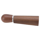 Coffee Distribution Tool Multifunctional Needle Coffee Distributor with Wooden Base for Home Travel Restaurant Curved Hook - Close-Up Angle