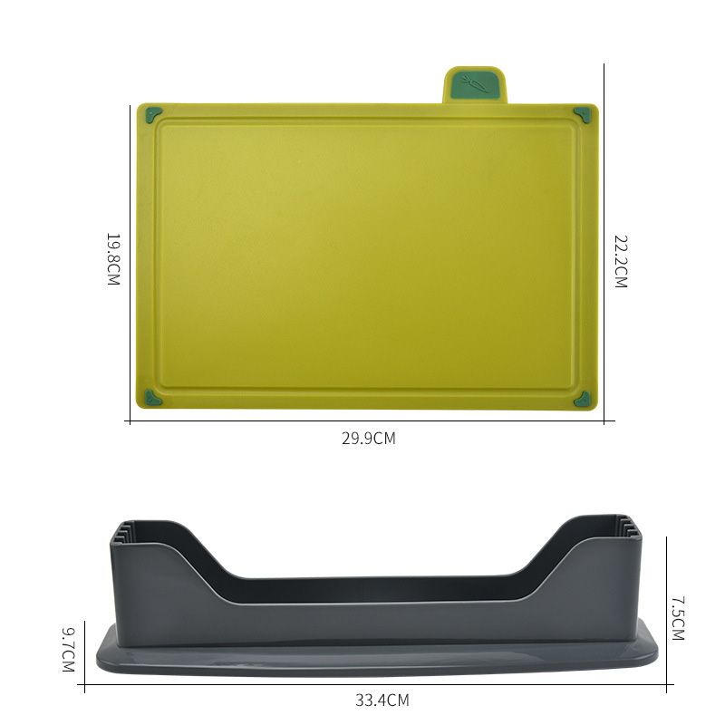 4pcs Food Classification Chopping Boards PP TPR Portable Non Slip Cutting Boards Kitchen Tools With Non Slip Pad Irregular Form