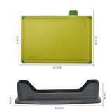 4pcs Food Classification Chopping Boards PP TPR Portable Non Slip Cutting Boards Kitchen Tools With Non Slip Pad Irregular Form