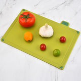 4pcs Food Classification Chopping Boards PP TPR Portable Non Slip Cutting Boards Kitchen Tools With Non Slip Pad Irregular Form