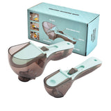 Measuring Spoon Heat Resistance Multi Level Adjustment Scale Plastic Measuring Spoon Set Kitchen Tools Boxed Set