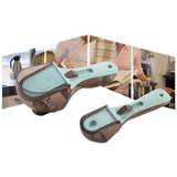Measuring Spoon Heat Resistance Multi Level Adjustment Scale Plastic Measuring Spoon Set Kitchen Tools Boxed Set - Low Angle