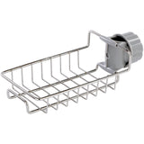 Hanging Faucet Drain Rack Organized Storage Hollow Out Breathable Stainless Steel Sink Rack for Kitchen Monolayer