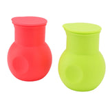 2pcs Silicone Chocolate Heating Pot Red and Green Multifunctional Microwave Chocolate Melter for Kitchen Baking