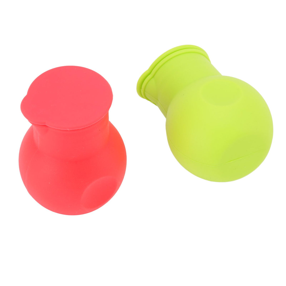 2pcs Silicone Chocolate Heating Pot Red and Green Multifunctional Microwave Chocolate Melter for Kitchen Baking