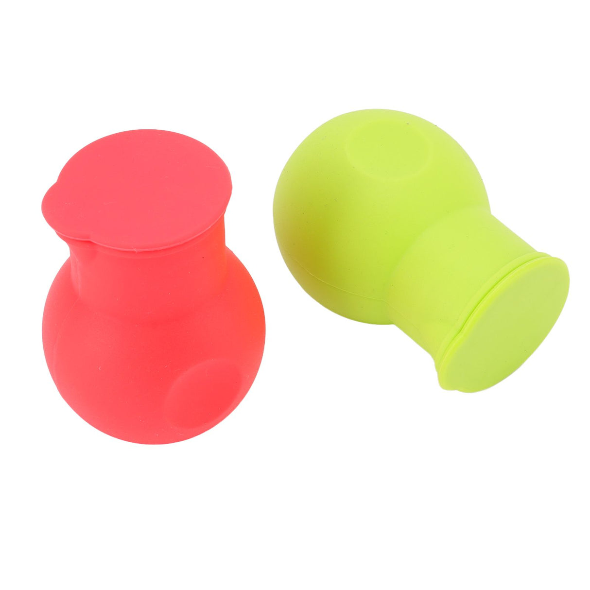 2pcs Silicone Chocolate Heating Pot Red and Green Multifunctional Microwave Chocolate Melter for Kitchen Baking