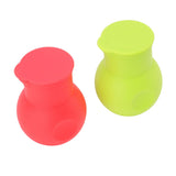 2pcs Silicone Chocolate Heating Pot Red and Green Multifunctional Microwave Chocolate Melter for Kitchen Baking