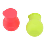 2pcs Silicone Chocolate Heating Pot Red and Green Multifunctional Microwave Chocolate Melter for Kitchen Baking
