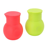 2pcs Silicone Chocolate Heating Pot Red and Green Multifunctional Microwave Chocolate Melter for Kitchen Baking
