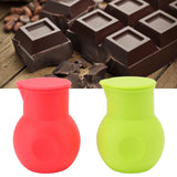 2pcs Silicone Chocolate Heating Pot Red and Green Multifunctional Microwave Chocolate Melter for Kitchen Baking - Extra Image