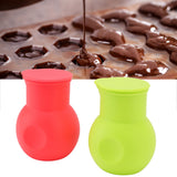 2pcs Silicone Chocolate Heating Pot Red and Green Multifunctional Microwave Chocolate Melter for Kitchen Baking