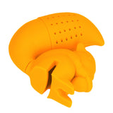 Food Grade Silicone Squirrel Shape Tea Strainer Cute Squirrel Shaped Tea Infuser Filter Orange - Low Angle
