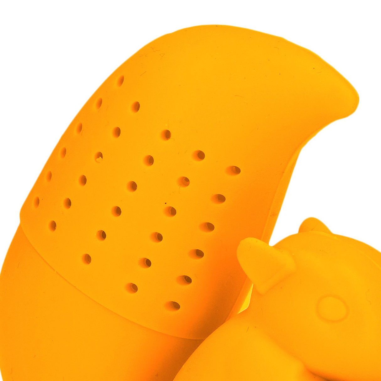 Food Grade Silicone Squirrel Shape Tea Strainer Cute Squirrel Shaped Tea Infuser Filter Orange