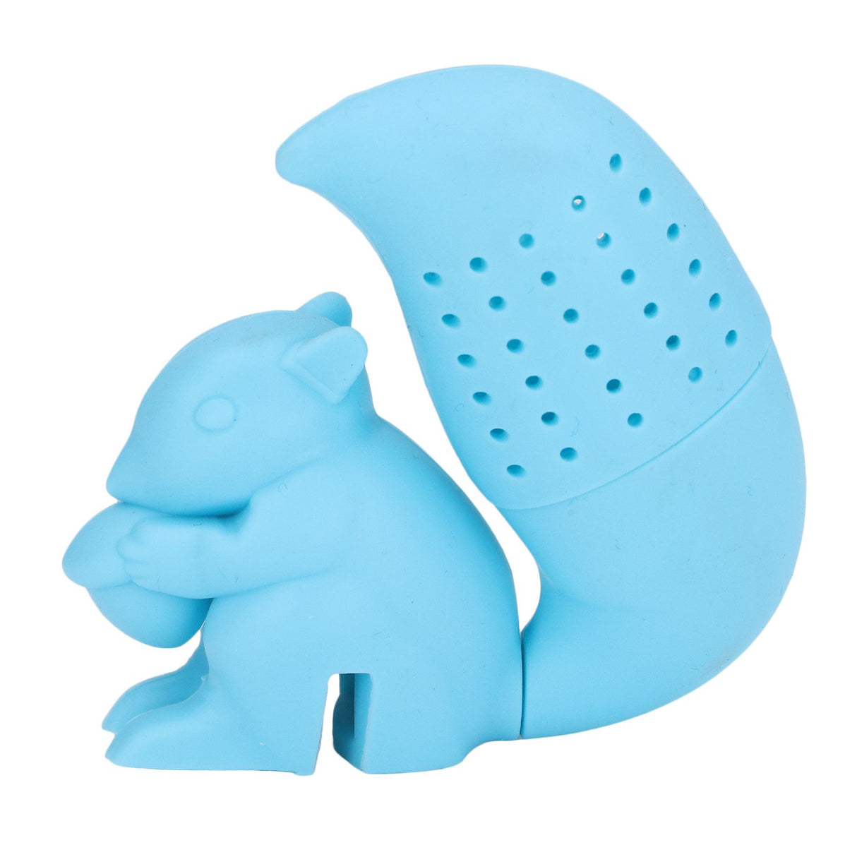 Food Grade Silicone Squirrel Shape Tea Strainer Cute Squirrel Shaped Tea Infuser Filter Blue