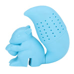 Food Grade Silicone Squirrel Shape Tea Strainer Cute Squirrel Shaped Tea Infuser Filter Blue