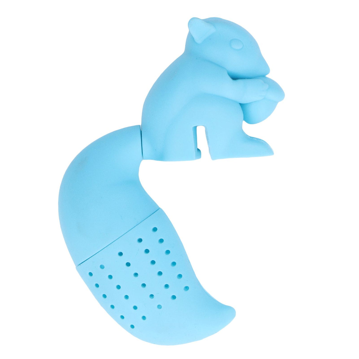 Food Grade Silicone Squirrel Shape Tea Strainer Cute Squirrel Shaped Tea Infuser Filter Blue