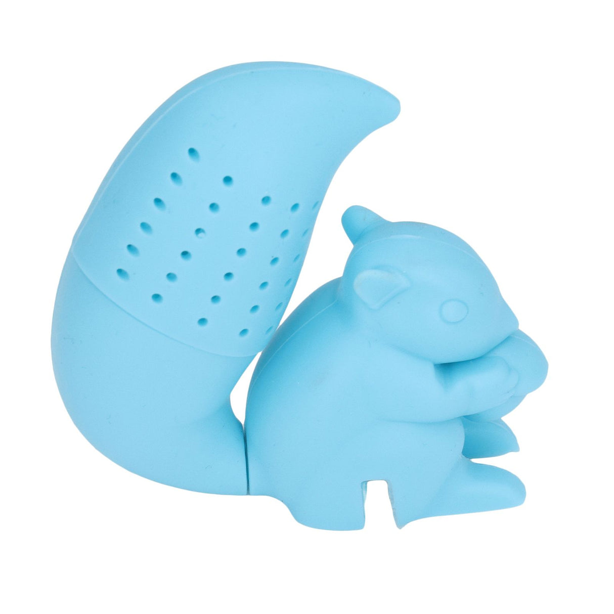 Food Grade Silicone Squirrel Shape Tea Strainer Cute Squirrel Shaped Tea Infuser Filter Blue