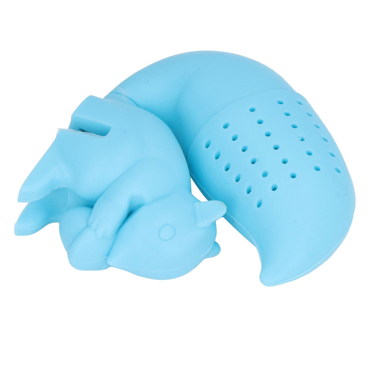 Food Grade Silicone Squirrel Shape Tea Strainer Cute Squirrel Shaped Tea Infuser Filter Blue