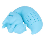 Food Grade Silicone Squirrel Shape Tea Strainer Cute Squirrel Shaped Tea Infuser Filter Blue