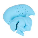 Food Grade Silicone Squirrel Shape Tea Strainer Cute Squirrel Shaped Tea Infuser Filter Blue