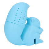 Food Grade Silicone Squirrel Shape Tea Strainer Cute Squirrel Shaped Tea Infuser Filter Blue - Extra Image