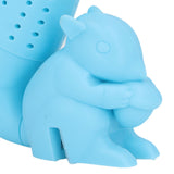 Food Grade Silicone Squirrel Shape Tea Strainer Cute Squirrel Shaped Tea Infuser Filter Blue - Extra Image