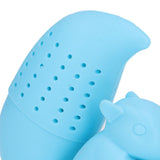 Food Grade Silicone Squirrel Shape Tea Strainer Cute Squirrel Shaped Tea Infuser Filter Blue - Extra Image